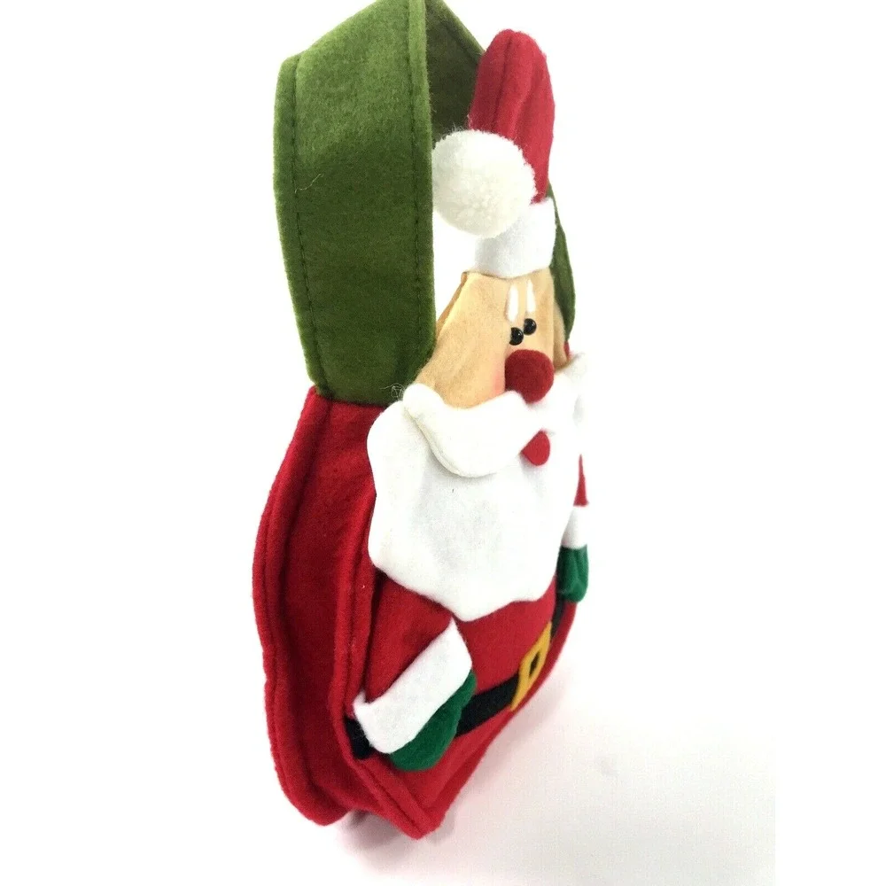 Christmas Felt Santa Gift Bag or Childs Purse - 6